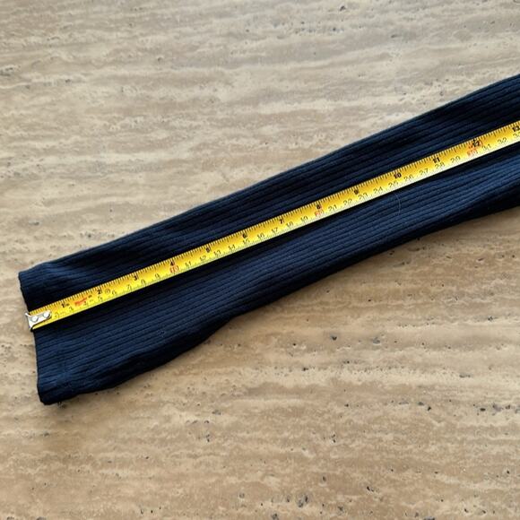 Black Ribbed Cold Shoulder Long Sleeve Midi ASOS Plus Size DressZZ18 - Picture 8 of 12